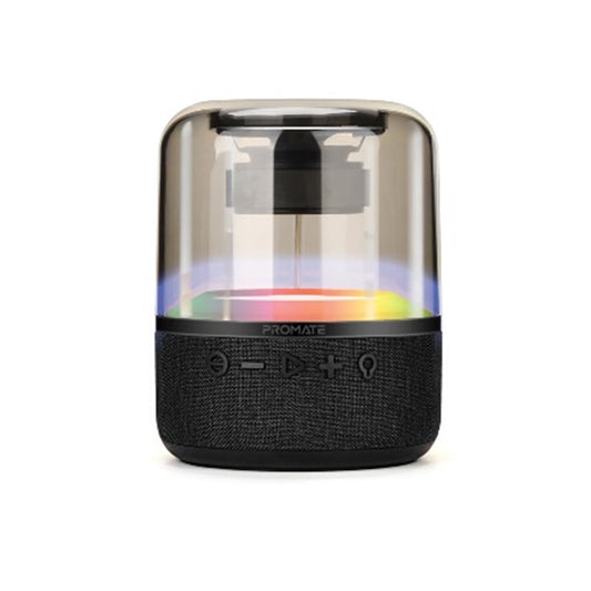 Promate Glitz-L.Black HD LumiSound® 360° Surround Sound Speaker