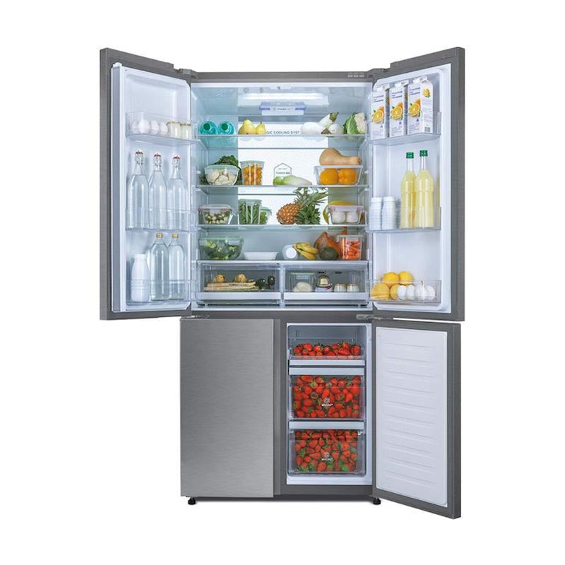 Haier HTF 456DM6 Four Doors Refrigerator Stainless Steel 583L