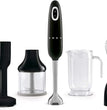 Smeg HBF02BLEU Hand Blender With Accessories Black