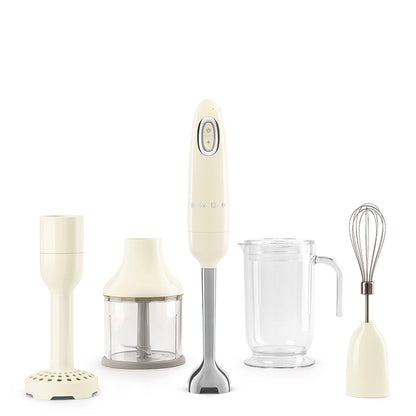 Smeg HBF22CREU Hand Blender with Accessories Cream Tritan