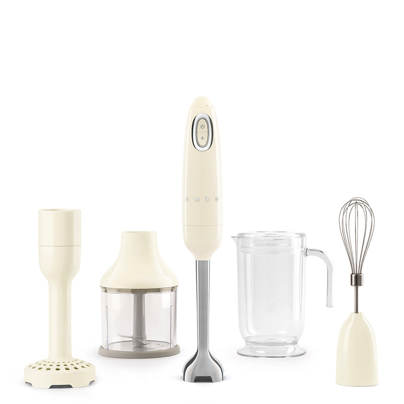 Smeg HBF22CREU Hand Blender with Accessories Cream Tritan