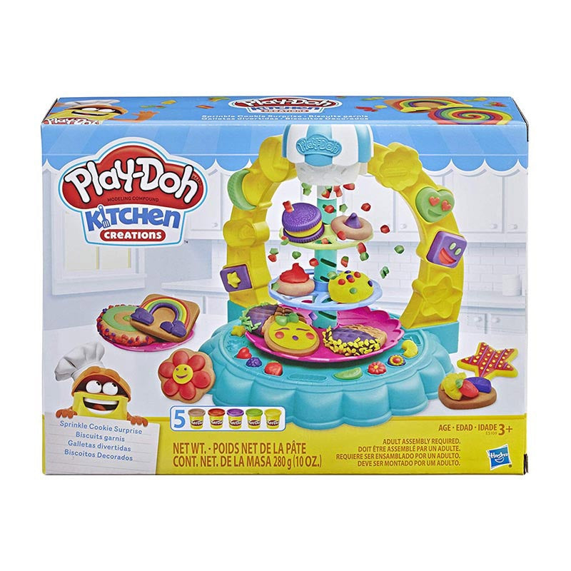 Play-Doh Kitchen Creations Sprinkle Cookie Surprise Set with 5 Non-Toxic Colors