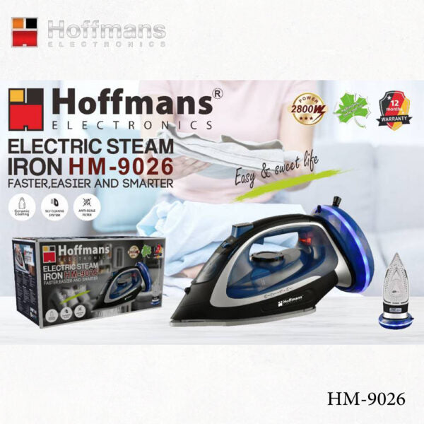 Hoffmans HM-9026, Cordless Electric Steam Iron 3000W