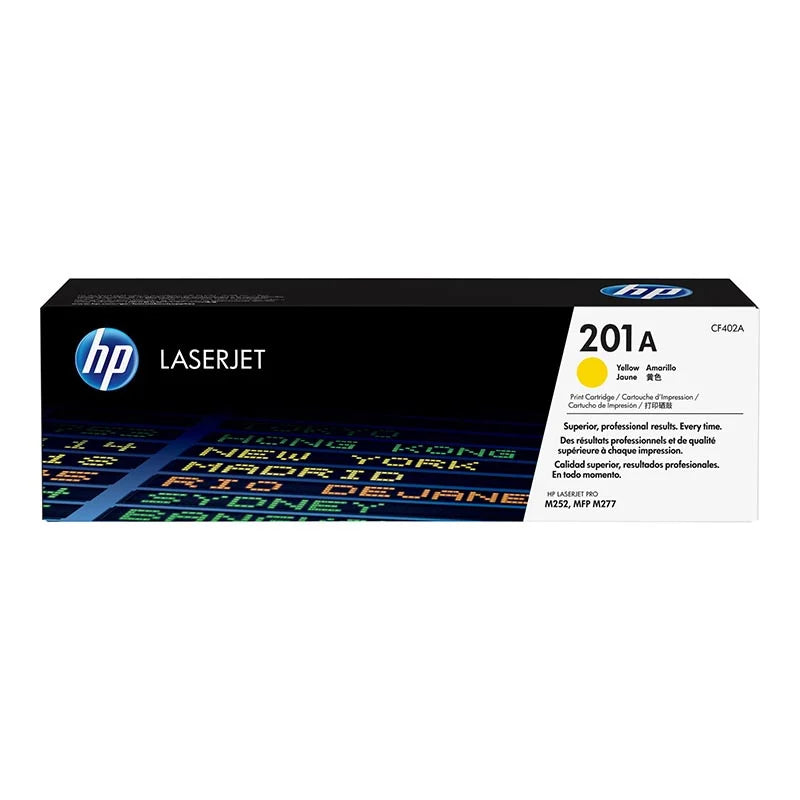 HP CF402A 201A Original LaserJet Toner Cartridge, Yellow