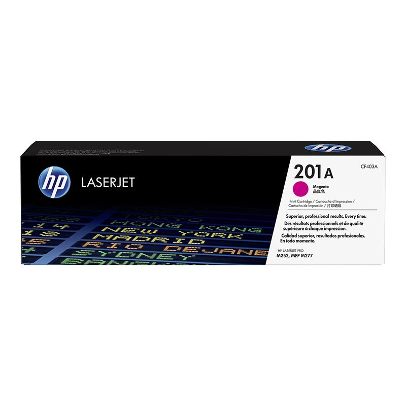 HP CF403A 201A Original LaserJet Toner Cartridge, Magenta