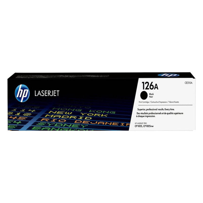 HP 126A Black Original LaserJet Toner Cartridge – CE310A