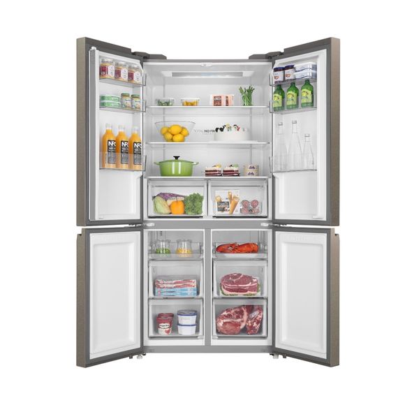 Haier HRF-700BG 4 doors refrigerator 585 Liters Black Glass