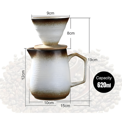 Ceramic Pour Over Coffee Maker Set 620ML