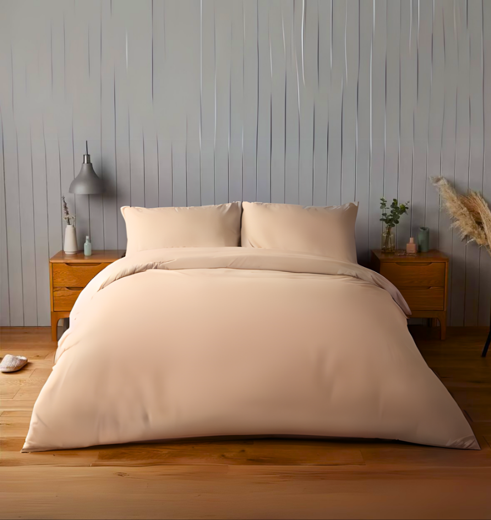 Solid Comfy Plain Duvet Cover Set