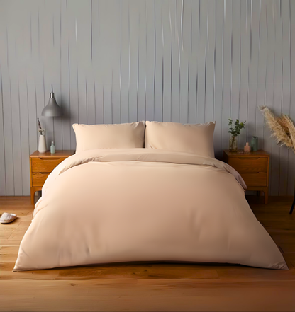 Solid Comfy Plain Duvet Cover Set