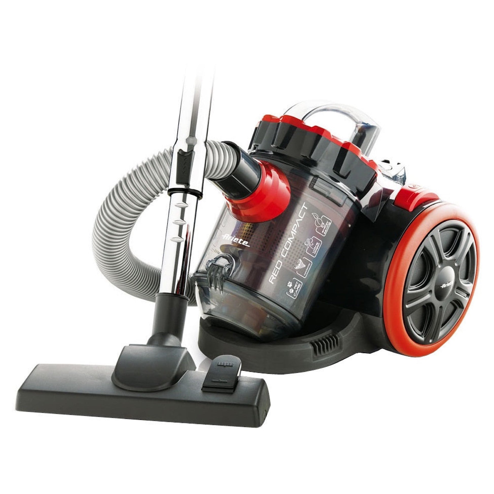 Vacuum Cleaner Bagless, Red/Grey 1600W