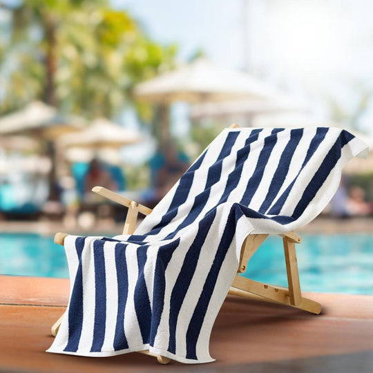 Striped Beach and Pool Towel