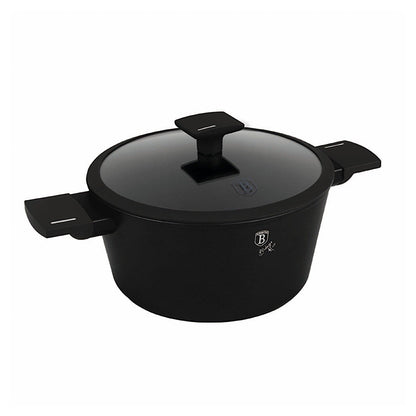 Casserole with lid, Black Matt