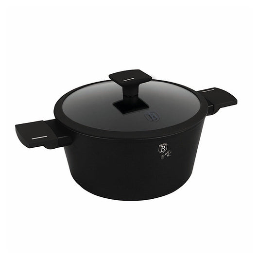 Casserole with lid, Black Matt