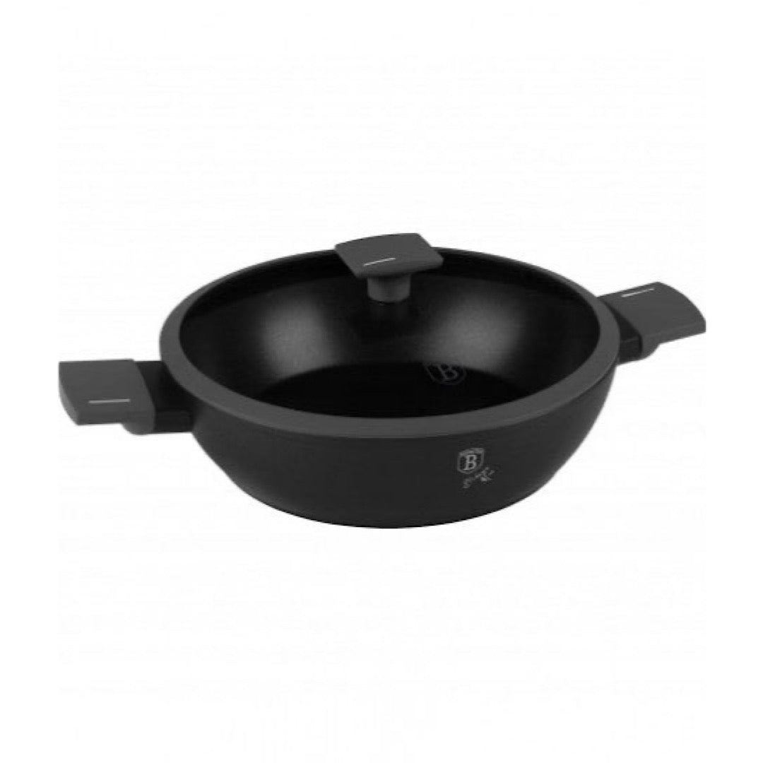 Shallow pot with lid, Anthracite