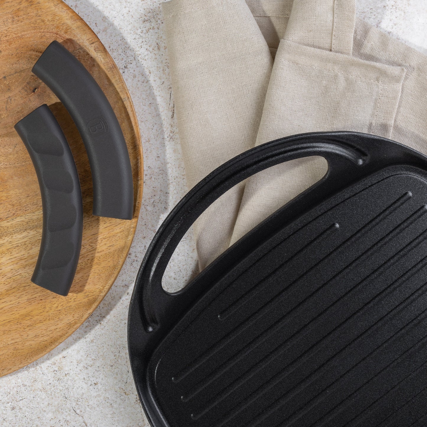 Grill plate, 47 cm, Anthracite