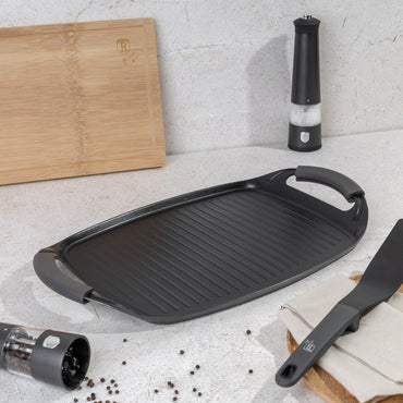 Grill plate, 47 cm, Anthracite