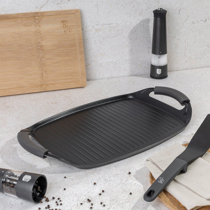 Grill plate, 47 cm, Anthracite