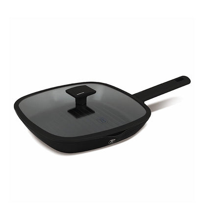 Grill pan with lid, 28 cm, Black Matt