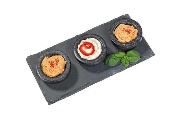 Set of 3 Serving Granite Bowls & Plate - by Reeko Design