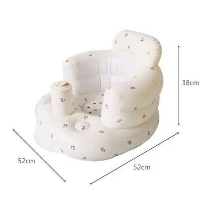 Fruit-Print Inflatable Baby Chair