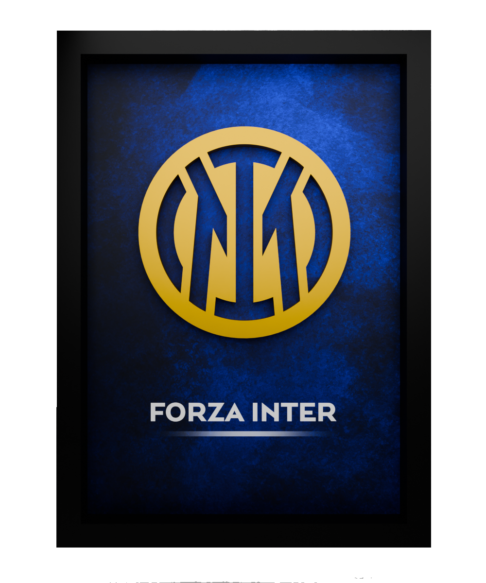 Inter Milan Frame WIth 3D-printed Logo