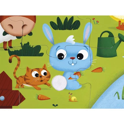 Janod Farm Friends Tactile Puzzle