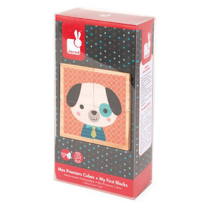 4 Wooden Forest Cubes