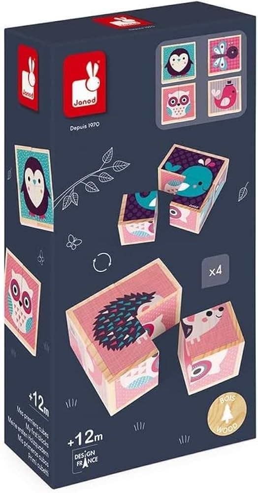 Janod My First Blocks -baby Animals