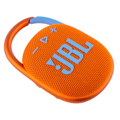 JBL Clip 4 Portable Speaker with Bluetooth, Built-in Battery, Waterproof and Dustproof Orange