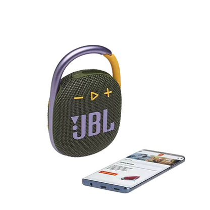 JBL Clip 4 Portable Speaker with Bluetooth, Built-in Battery, Waterproof and Dust proof Green