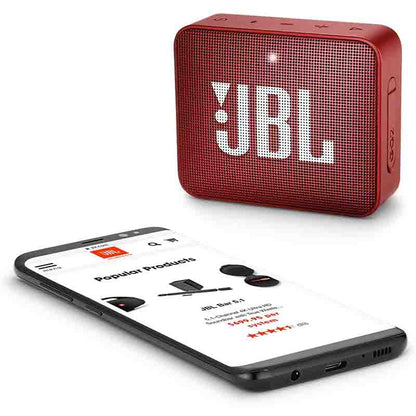 JBL GO 2 Waterproof Ultra Portable Bluetooth Speaker Red