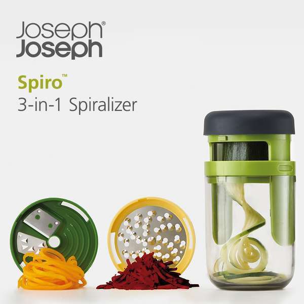 Compact Spiral Cutter, 3-in-1 by Joseph Joseph