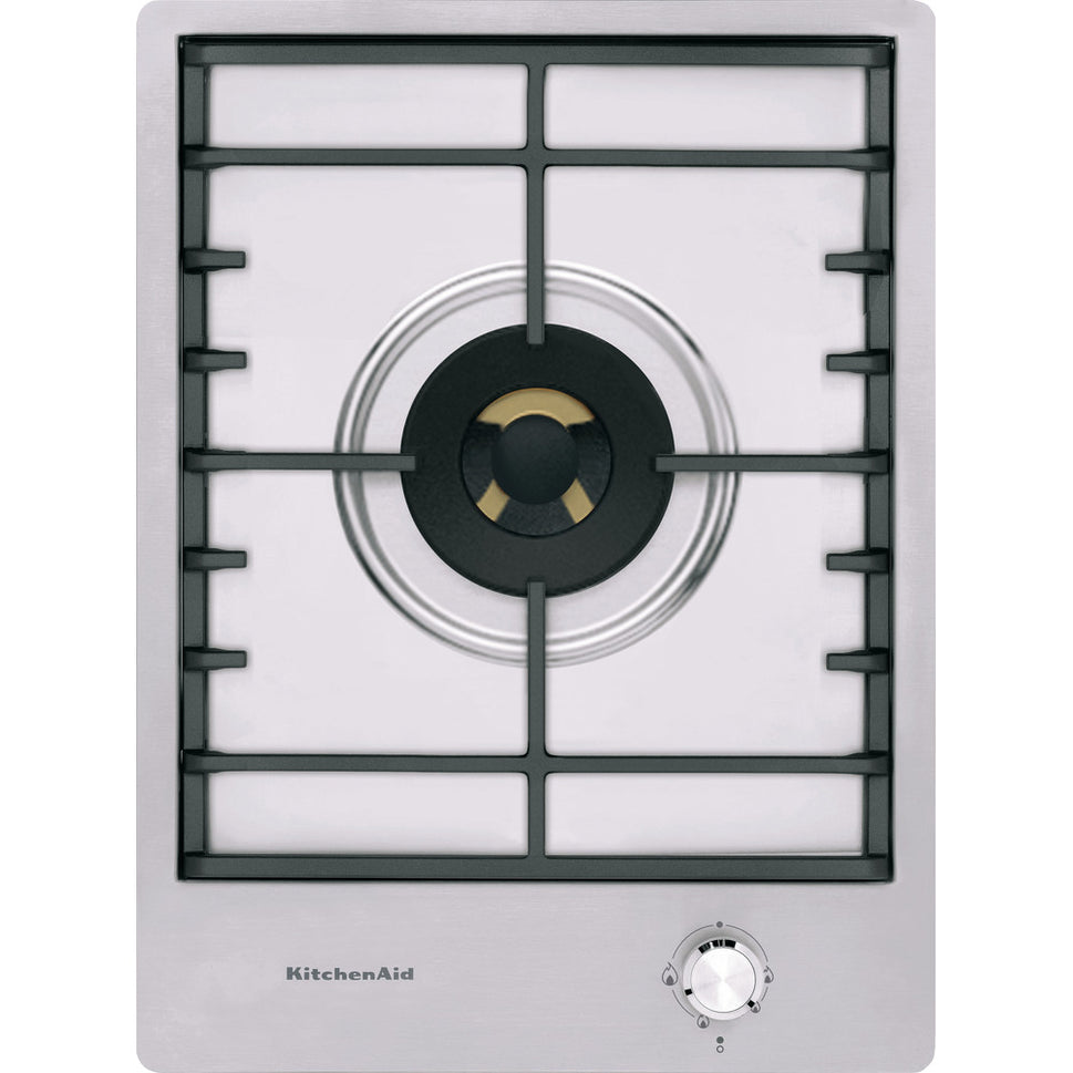 KitchenAid KHDP1 38510 Domino Gas Hob 40cm Stainless Steel