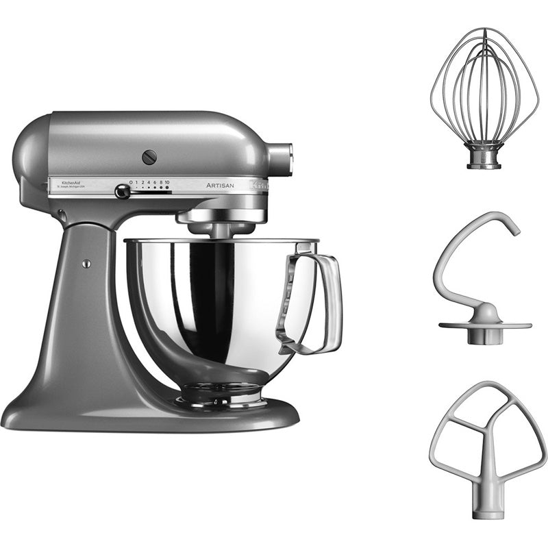 KitchenAid 5KSM125ECU Stand Mixer 4.8L Counter Silver