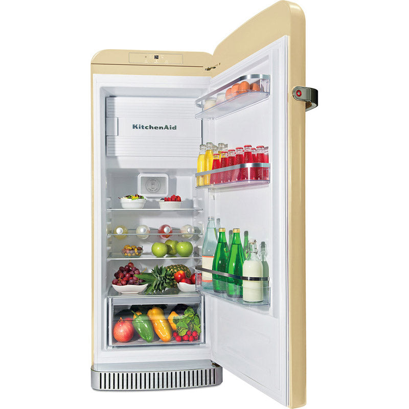 KitchenAid KCFMA 60150R One Door Iconic Refrigerator Almond Creme 230L