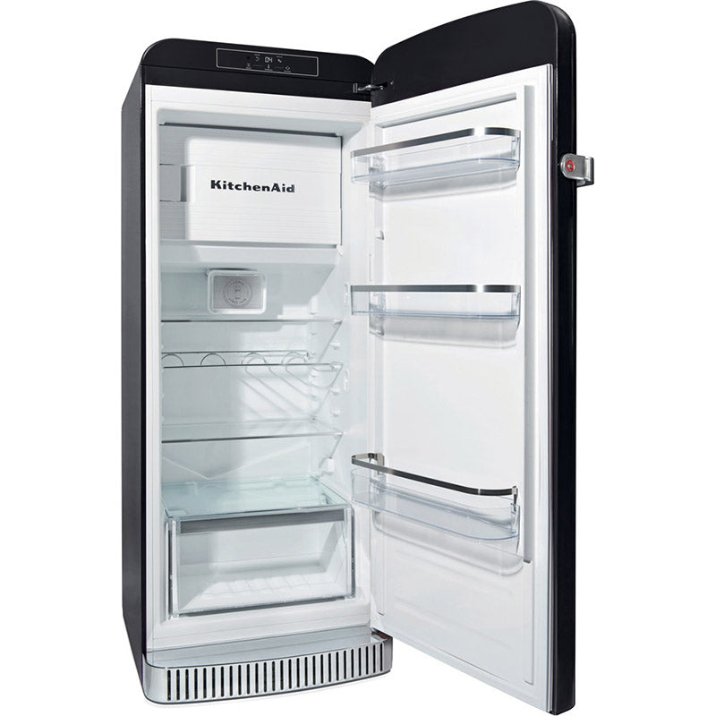 KitchenAid KCFMB60150R One Door Iconic Refrigerator Black 230L