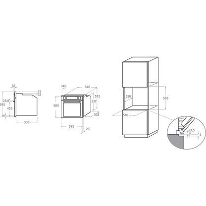 KitchenAid KOASPB 60600 Twelix Pyrolitic Oven 60 cm