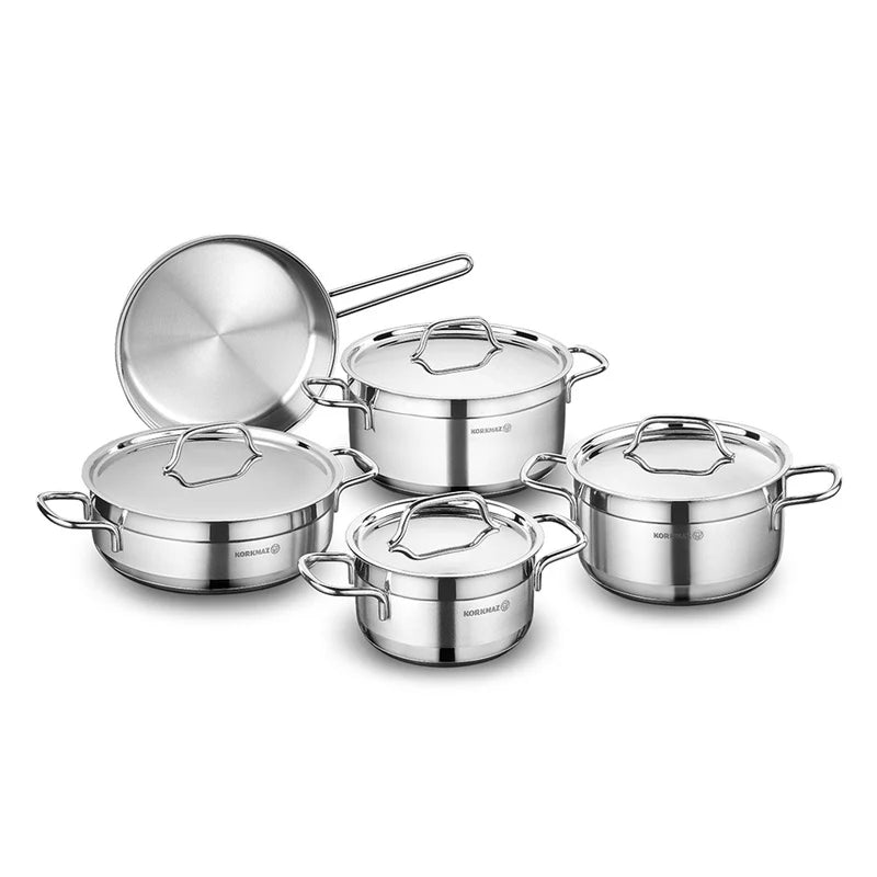 Korkmaz A1660 Alfa 9 Piece Cookware Set