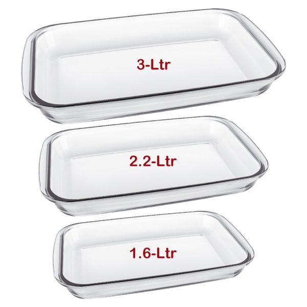 Rectangular Baking Pan 3-pcs Set