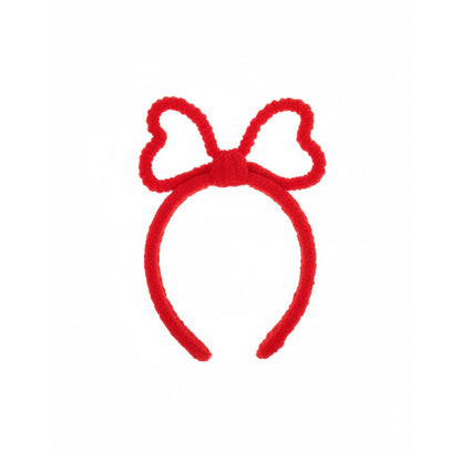 Heart-Shaped Plush Headband – Soft & Playful Style