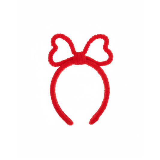 Heart-Shaped Plush Headband – Soft & Playful Style