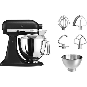 Kitchenaid 5KSM175PSEBK Ironic mixer Cast Iron Black + 3 L Bowl + Flex edge Beater