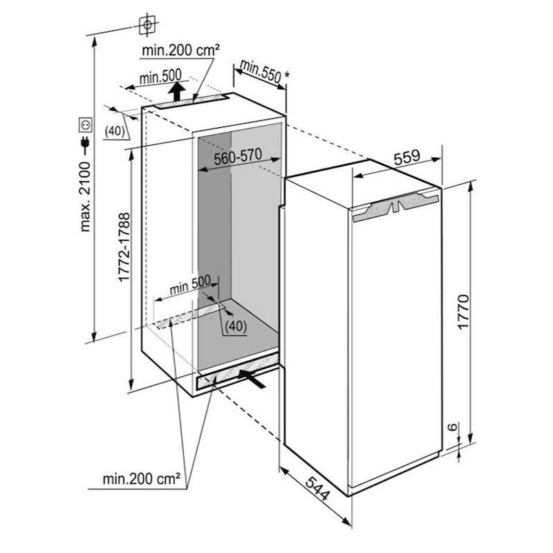 Liebherr SIGN 3556 NoFrost Built-in Freezer 8 Drawers White