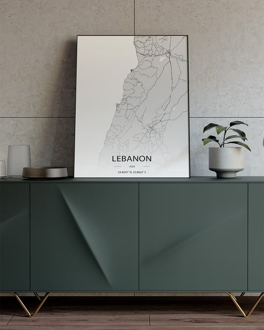 Sook's Lebanon Map Poster