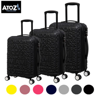 luggage Textured Trolley Bag Set of 3 Pcs