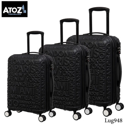 luggage Textured Trolley Bag Set of 3 Pcs