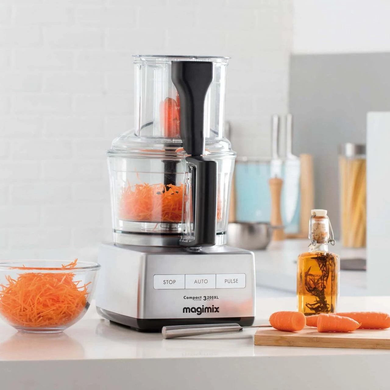 Magimix MX3200CH Compact 3200 XL Food Processor 650W Chrome