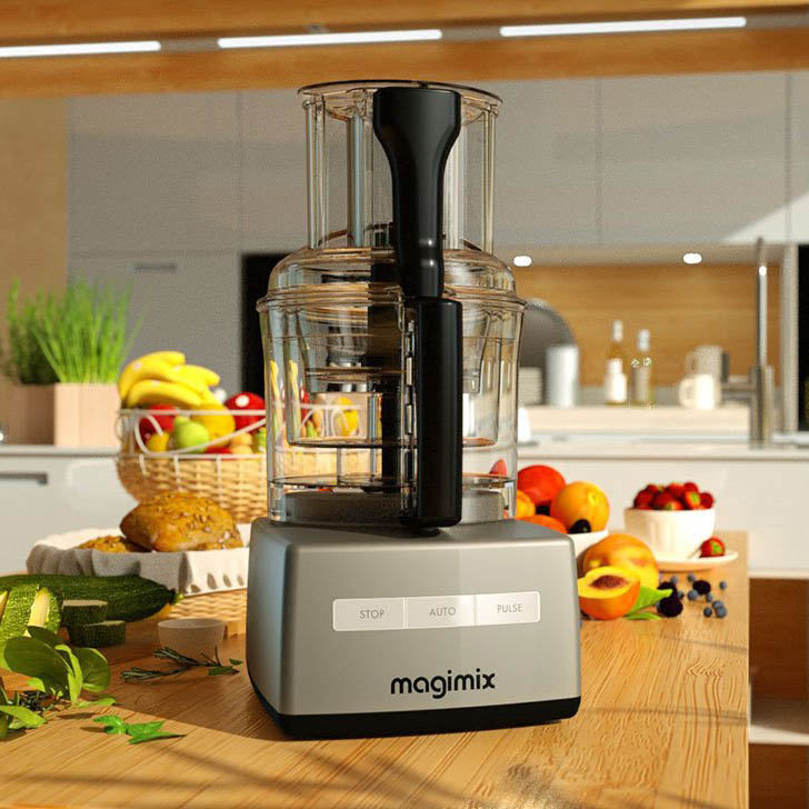 Magimix MX3200CH Compact 3200 XL Food Processor 650W Chrome