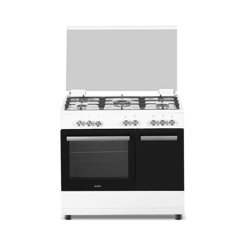 Simfer MFB1-9502SGWBB 90 cm Cooker With Bottle Compartment White